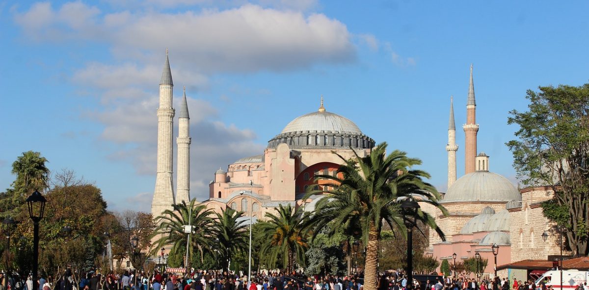 Hagia Sofia, en byggnad med berömd arkitektur